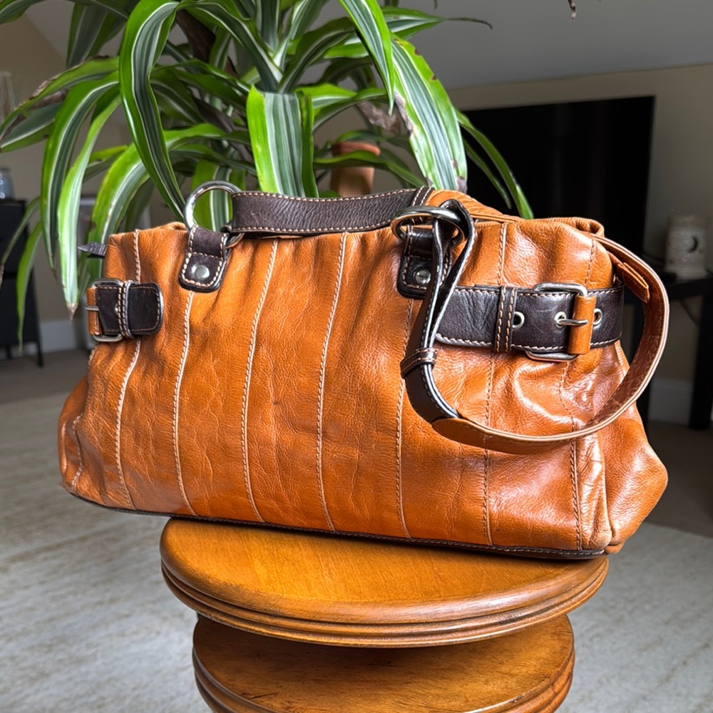 Nino Bossi  Brown Leather Handbag